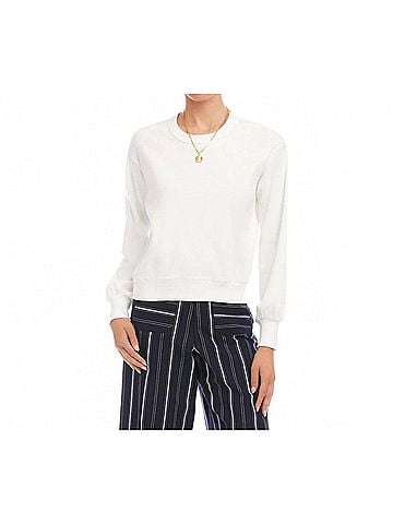 Karen Kane Long Sleeve Top in Off White (view 2)