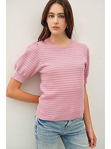 Be Cool Mary Top in Pink (view 2)