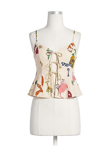 Astr Alma Island Sketchbook Top in Beige (view 1)