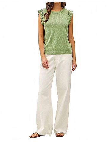 Be Cool Micah Top in Green (view 2)