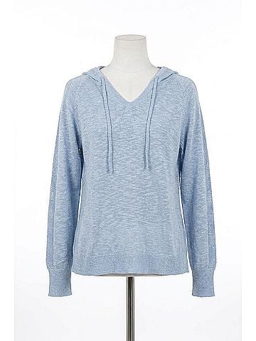 Elliott Lauren Boardwalk Hoodie With Mesh Details in Sky (view 1)
