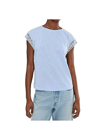 Elliott Lauren Trace Of Lace Top in Sky (view 2)