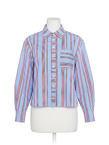 Hunter Bell Women's Hudson Shirt in Seaside Stripe (view 1)
