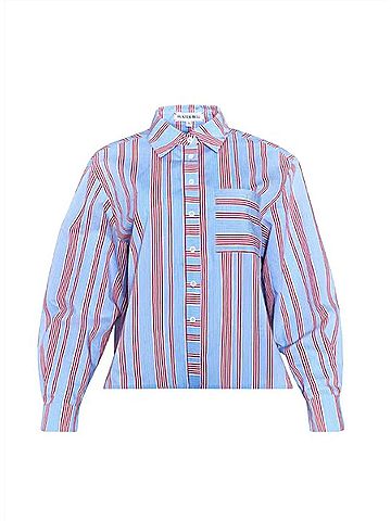 Hunter Bell Women's Hudson Shirt in Seaside Stripe (view 2)