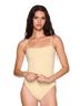 Susana Monaco Solid White String Bodysuit in Whipped Cream Size M - photo 2