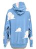 madhappy 100% Cotton Print Blue White Pullover Hoodie Size S - photo 2