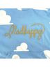 madhappy 100% Cotton Print Blue White Pullover Hoodie Size S - photo 3