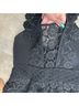 Three Floor Black Cocktail Dress Size 8 - photo 8