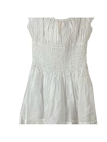 Camila Coelho Ivory Ruched Top Casual Dress (view 2)