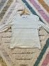 Amour Vert 100% Organic Cotton Blue Ivory Long Sleeve Top Size XS - photo 6