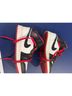 Jordan Black White Red Sneakers Size 4 - photo 4