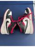 Jordan Black White Red Sneakers Size 4 - photo 6