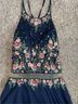 Elizabeth Klein 100% Polyester Floral Blue Pink Casual Dress Size M - photo 6