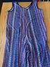 Lularoe Stripes Purple Pink Overalls Size M - photo 3