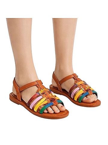 FARM Rio Rainbow Beaded Tassel Sandals Sandals (view 2)