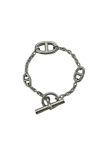 Hermès HERMES Farandole LG Bracelet, Sterling Silver 925 Chain Bangle Accessory, Silver, Item Number 38815 (view 1)