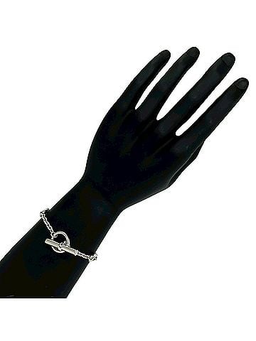 Hermès HERMES Farandole LG Bracelet, Sterling Silver 925 Chain Bangle Accessory, Silver, Item Number 38815 (view 2)