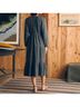 Faherty 100% Cotton Gray Black Blue Cocktail Dress Size S - photo 4