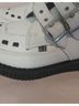 t.u.k. White Black Ankle Boots Size 7 - photo 4