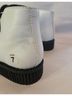 t.u.k. White Black Ankle Boots Size 7 - photo 3