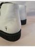 t.u.k. White Black Ankle Boots Size 7 - photo 8