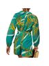 Summer 100% Polyester Floral Green Gold Romper Size L - photo 2