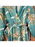 Summer 100% Polyester Floral Green Gold Romper Size L - photo 5