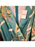 Summer 100% Polyester Floral Green Gold Romper Size L - photo 3