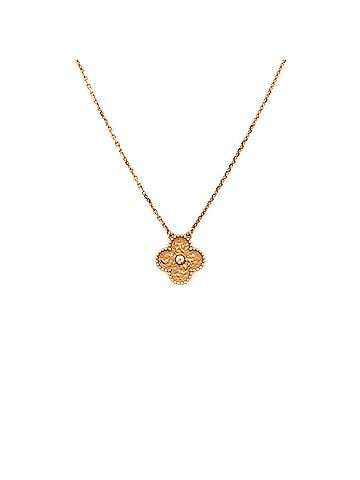 Van Cleef & Arpels Vintage Alhambra Pendant Necklace 18K Rose Gold (view 1)