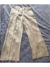 Express 100% Linen Yellow Casual Pants Size 14 - photo 4