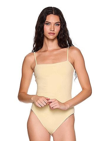 Susana Monaco String Bodysuit in Whipped Cream (view 2)