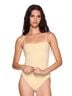 Susana Monaco Solid White String Bodysuit in Whipped Cream Size S - photo 2