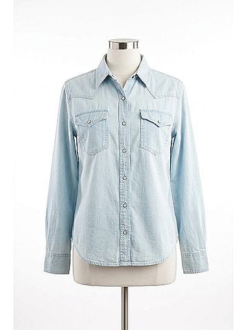 Ariat Asheville Snap Shirt in Light Indigo (view 1)