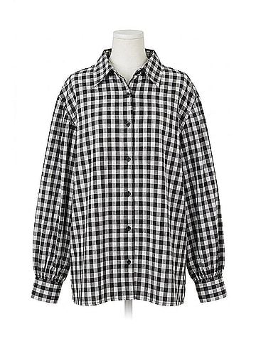 Olivaceous Haley Gingham Button Down Shirt in Pattern (view 1)