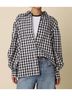 Olivaceous Black Haley Gingham Button Down Shirt in Pattern Size L - photo 2