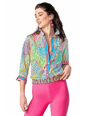 Gretchen Scott Designs Grand Bazaar Boyfriend Shirt in Brights (view 2)