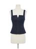 Drew Solid Blue Desiree Top in Indigo Size S - photo 1