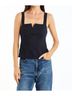 Drew Solid Blue Desiree Top in Indigo Size S - photo 2