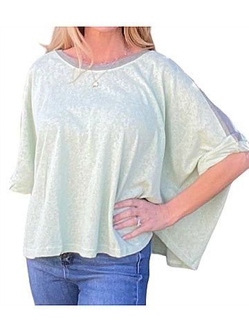 Kori America Oversized Top in Mint (view 2)