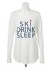 Chaser Graphic White Ski Drink Sleep Tee in White Size XS - photo 1