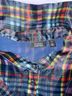 Halogen 100% Polyester Plaid Multi Color Button-Down Shirt Size 3X - photo 3