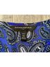 Banana Republic 100% Polyester Paisley Blue Long Sleeve Blouse Size XS - photo 3