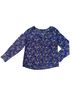 Banana Republic 100% Polyester Paisley Blue Long Sleeve Blouse Size XS - photo 1