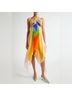 Monse 100% Silk Ombre Multi Color Casual Dress Size 2 - photo 3