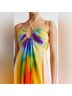 Monse 100% Silk Ombre Multi Color Casual Dress Size 2 - photo 5