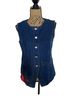 Ann Taylor Blue Denim Vest Size M (petite) - photo 1