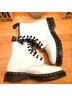Dr. Martens 100% Leather White Boots Size 7 - photo 5