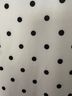 Express Polka Dots White Black Short Sleeve Blouse Size S - photo 4