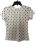 Express Polka Dots White Black Short Sleeve Blouse Size S - photo 1