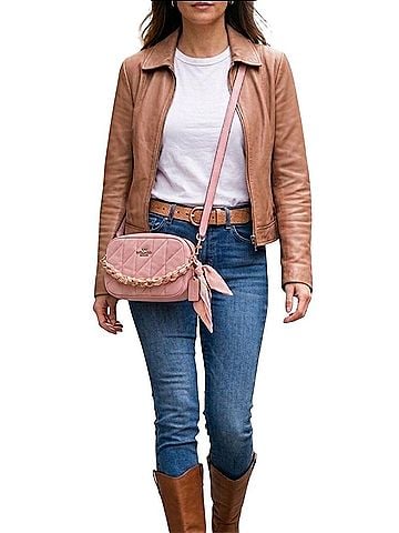 Coach Coach Mini Jamie Camera Bag With Quilting (Style CAP99) Leather Crossbody Bag (view 1)